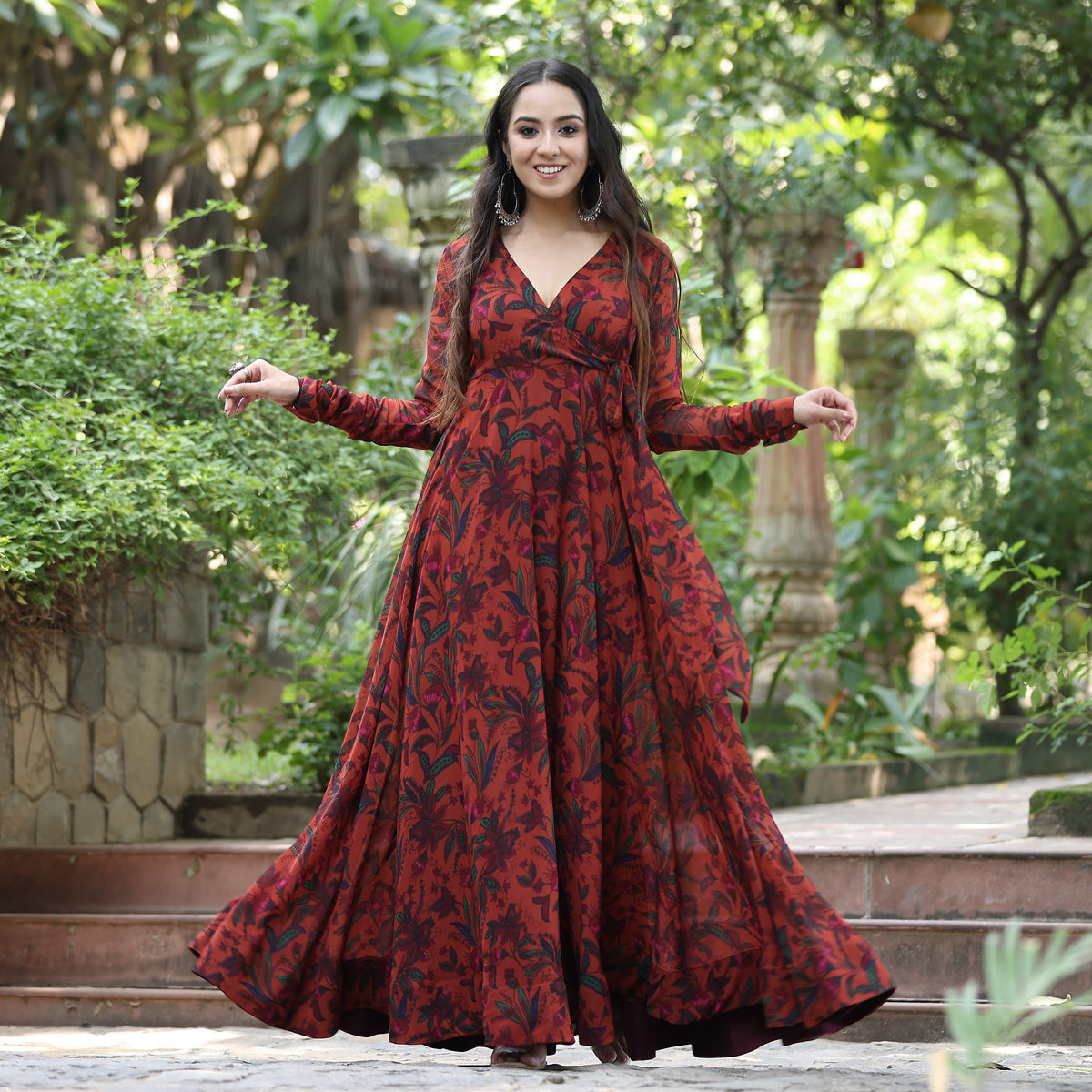 Sakhi Gher Georgette Angrakha