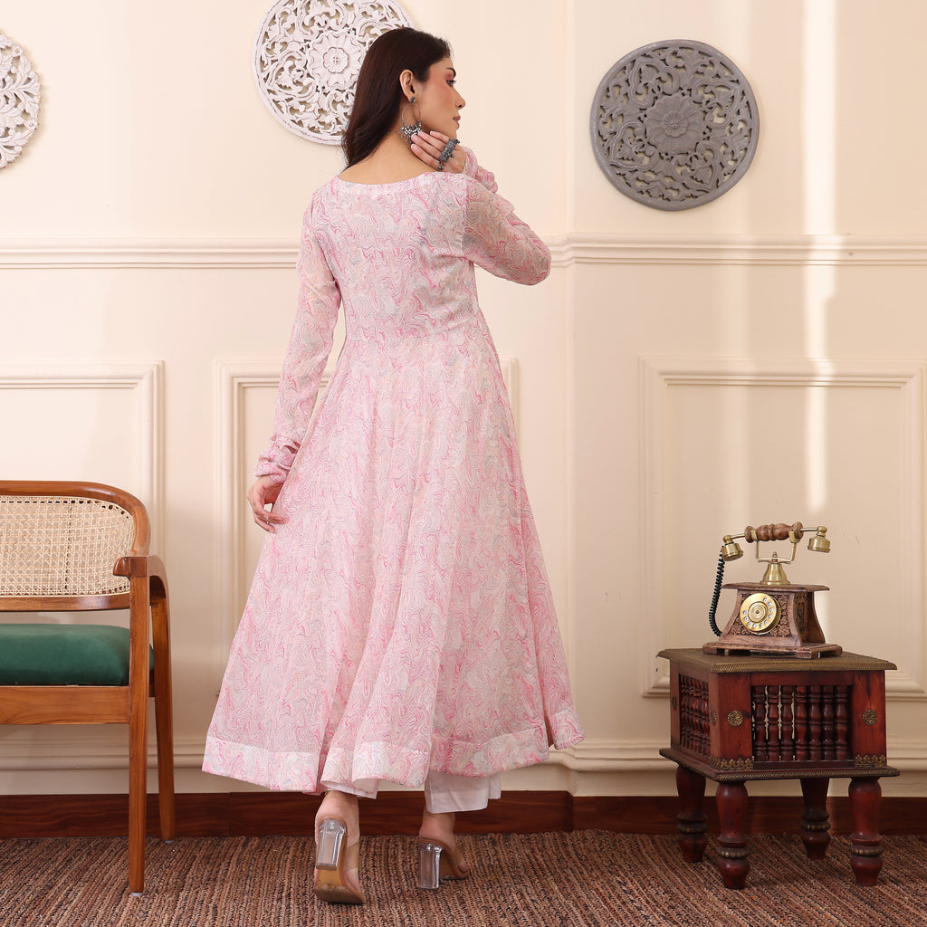 Raisha Georgette Kurta
