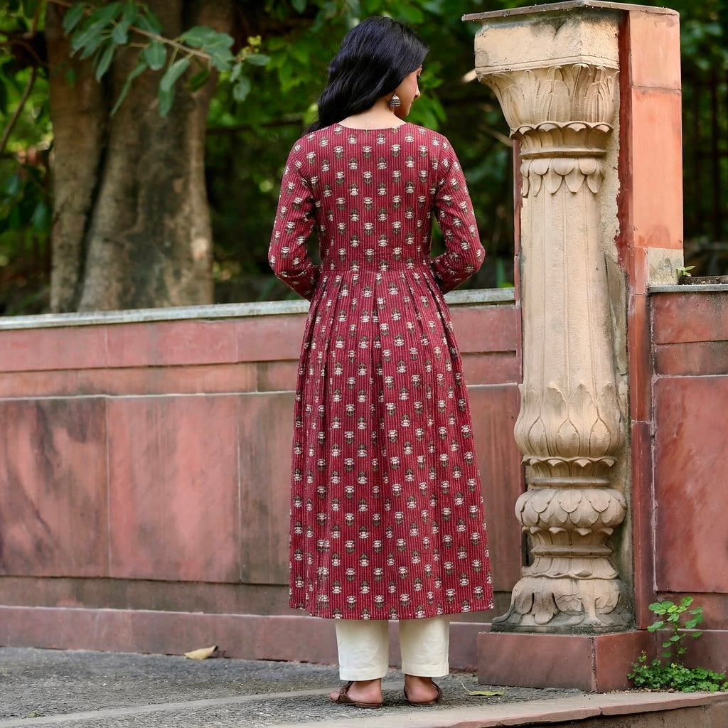 Rojassa Kantha Cotton Kurta