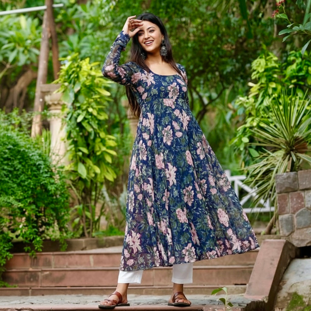 Saachi Georgette Kurta