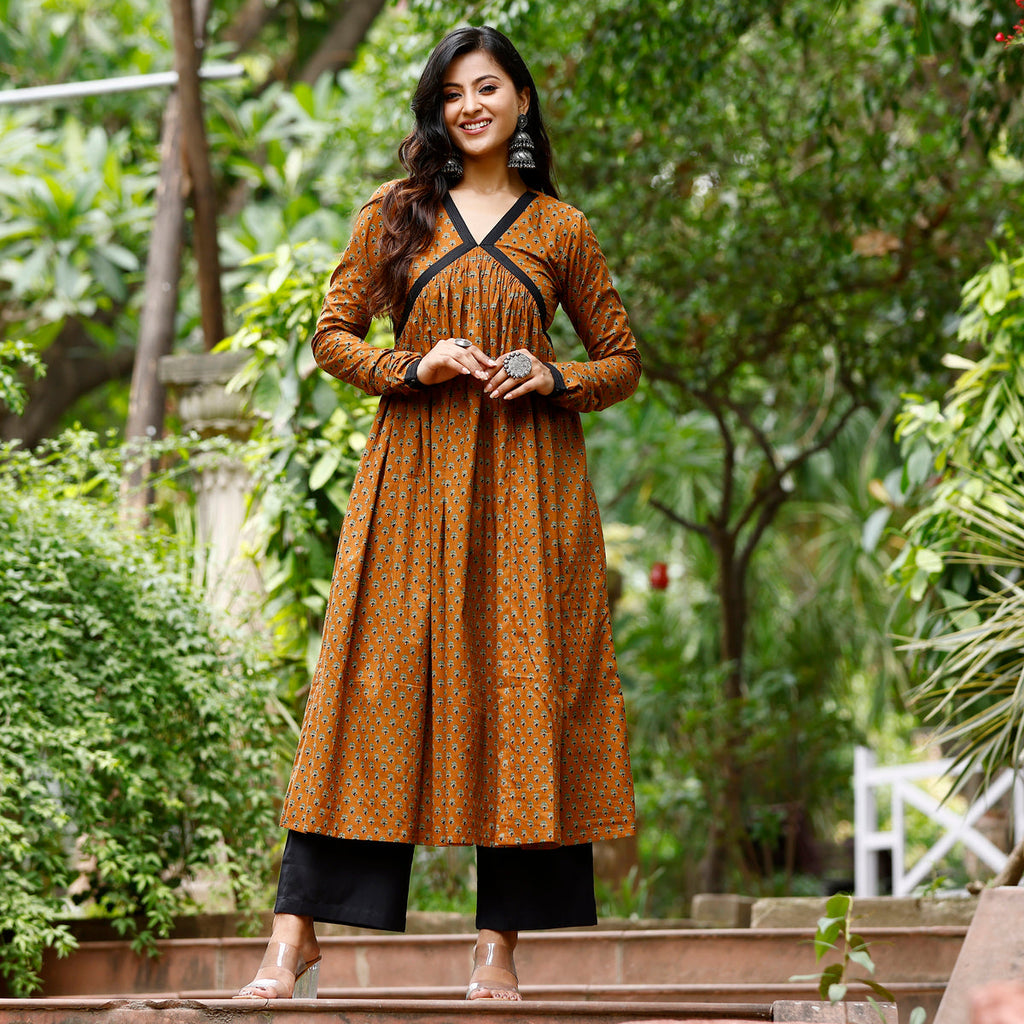 Neria Flare Cotton Kurta
