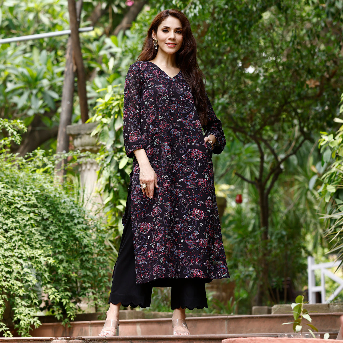 Kambhavati Georgette Set