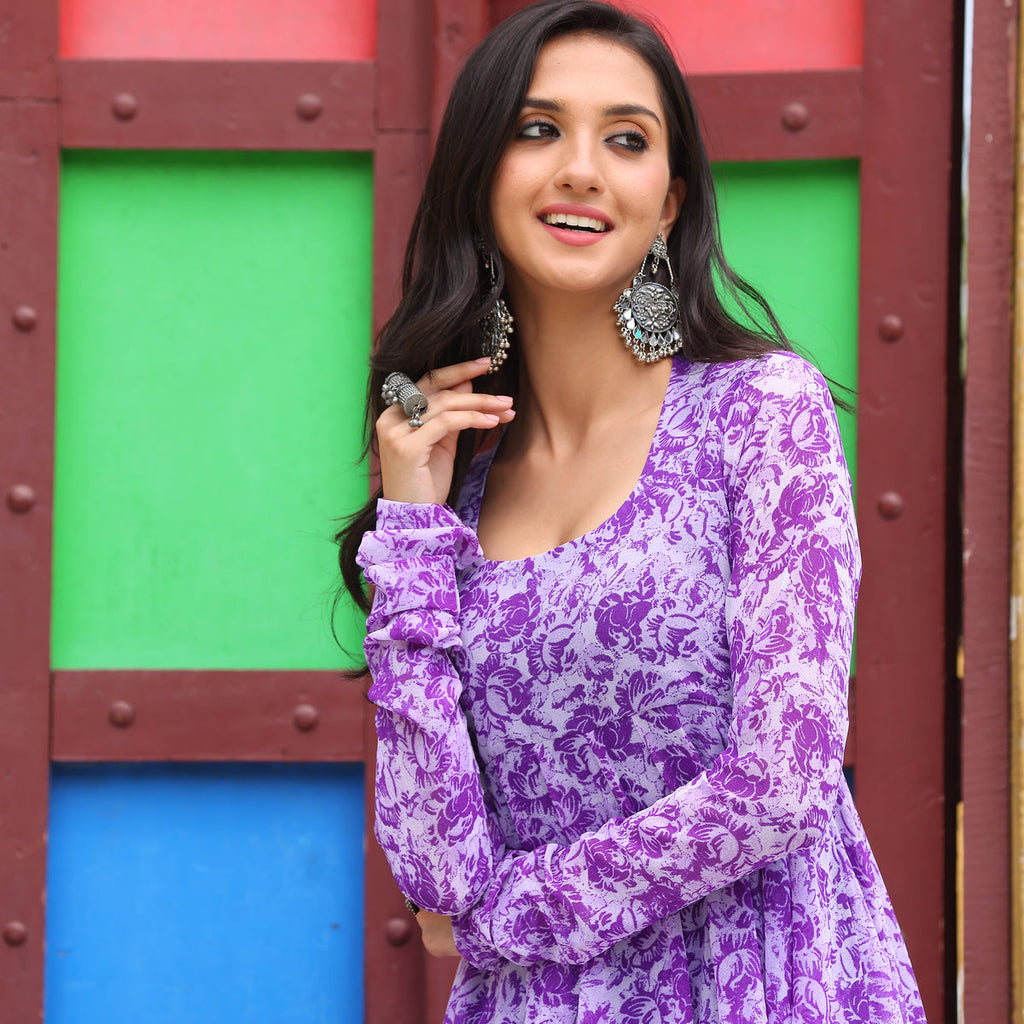 Iris Purple Kameez