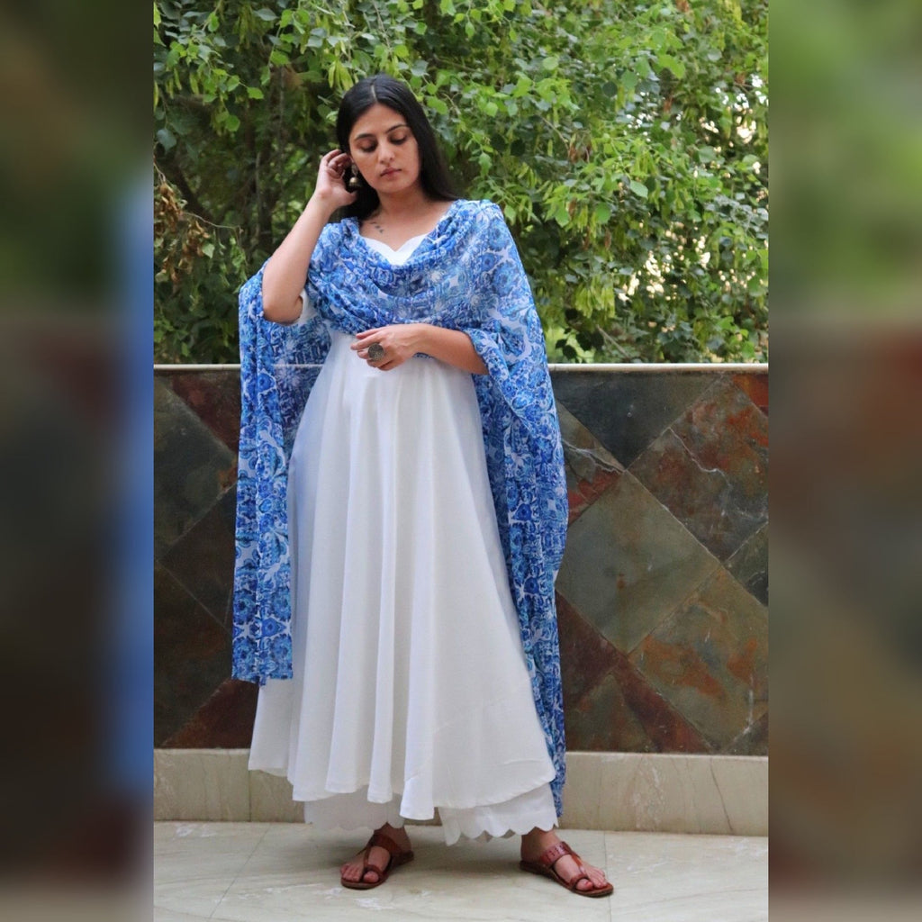 Nousheen Soft Rayon cutwork  Set