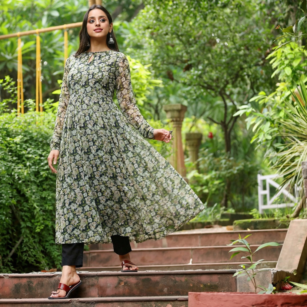 Dhuni Georgette Kurta