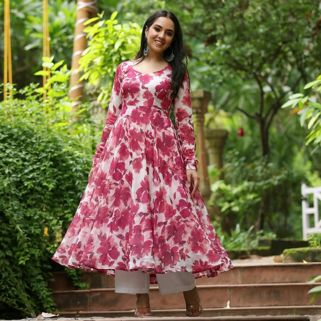 Hana Georgette Kurta