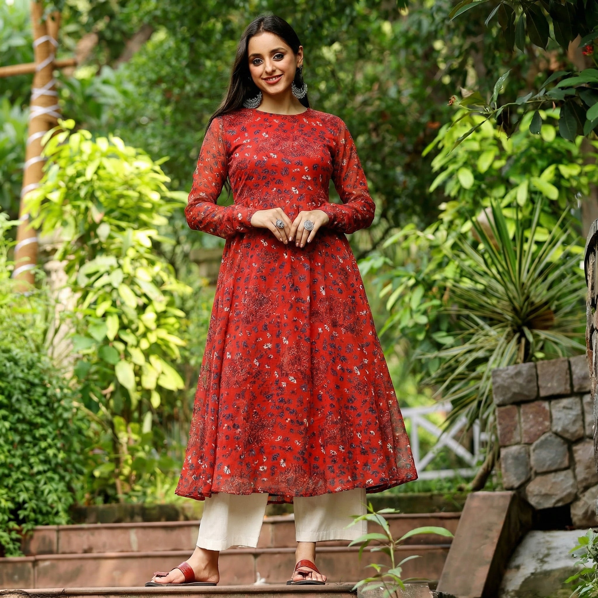 Mina Georgette Kurta