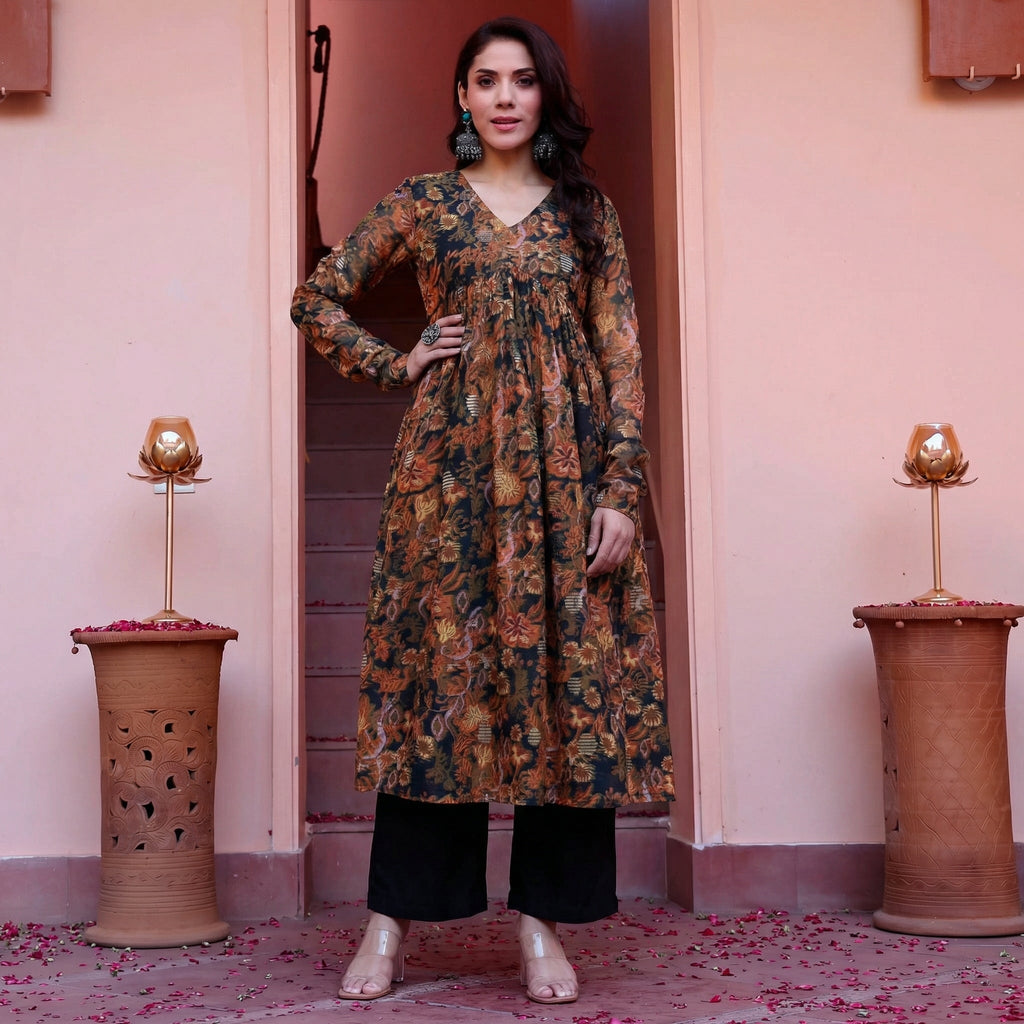 Aniha Georgette Kurta