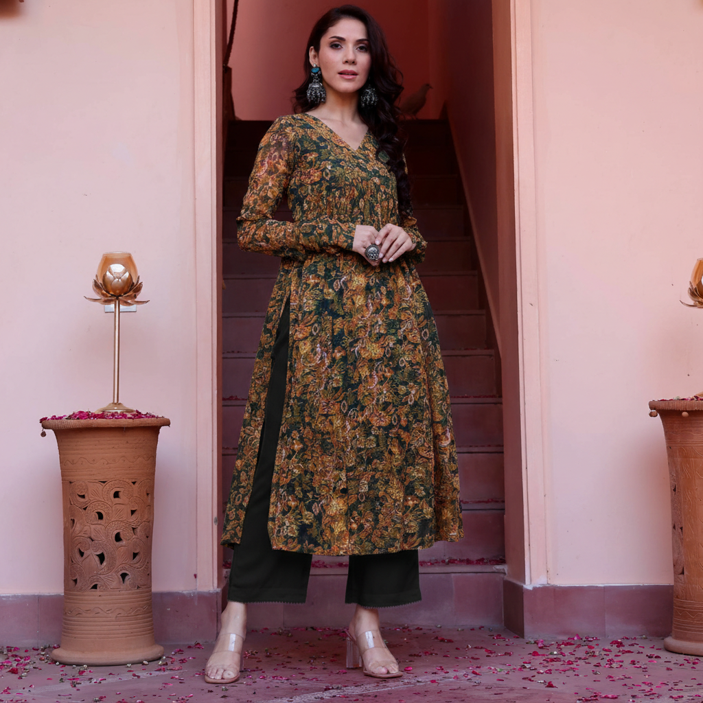 Aniha Georgette Kurta