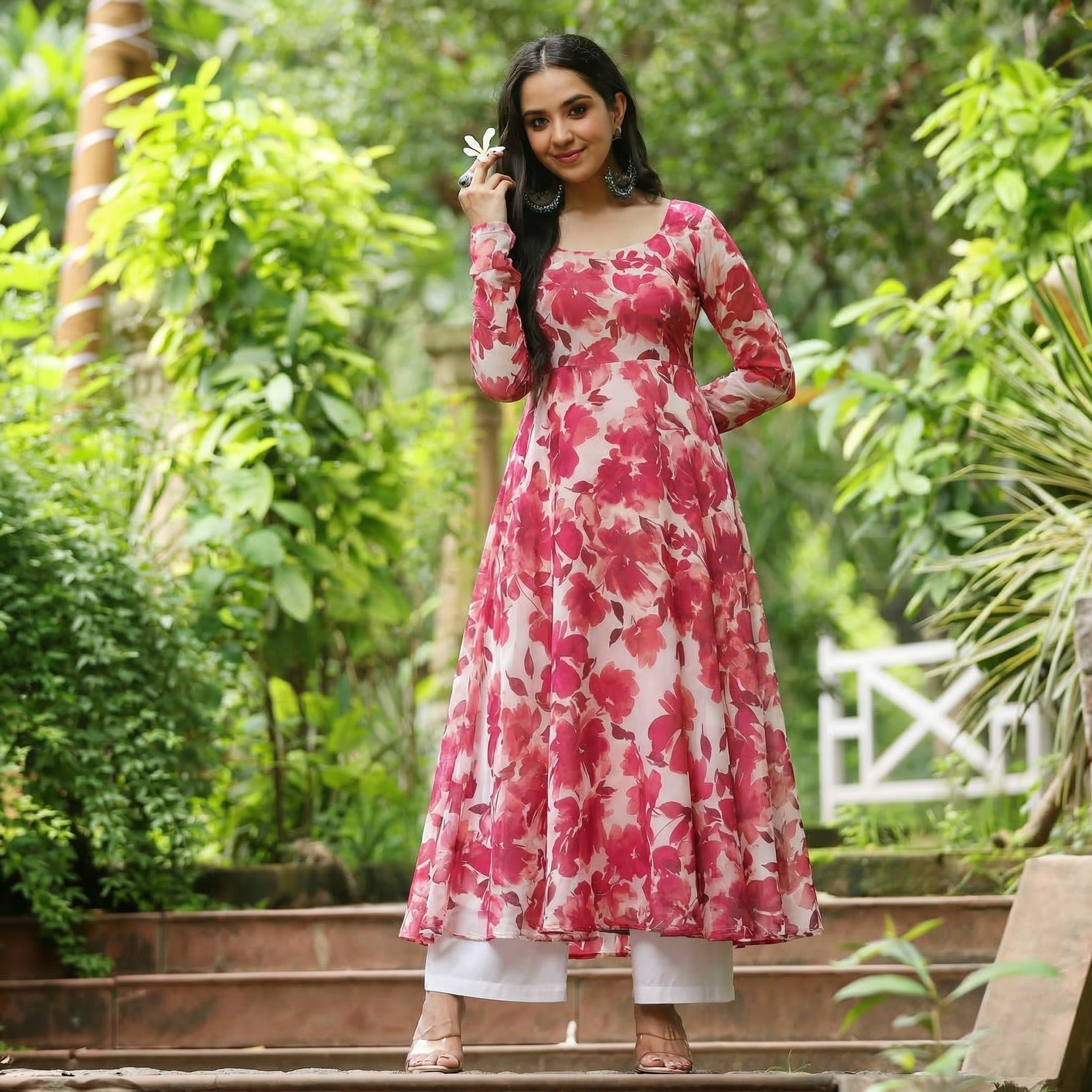 Hana Georgette Kurta