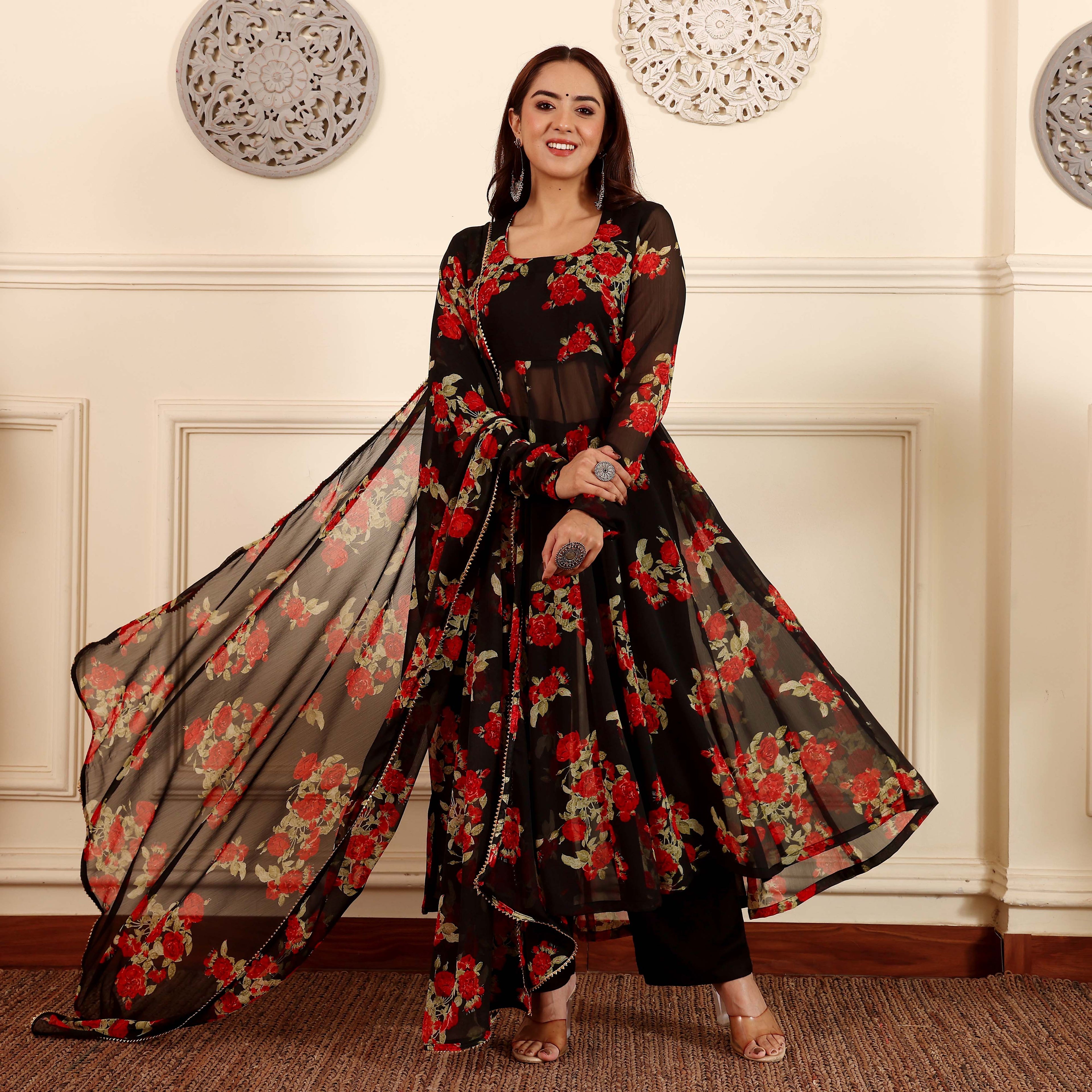 Krihana Georgette Set