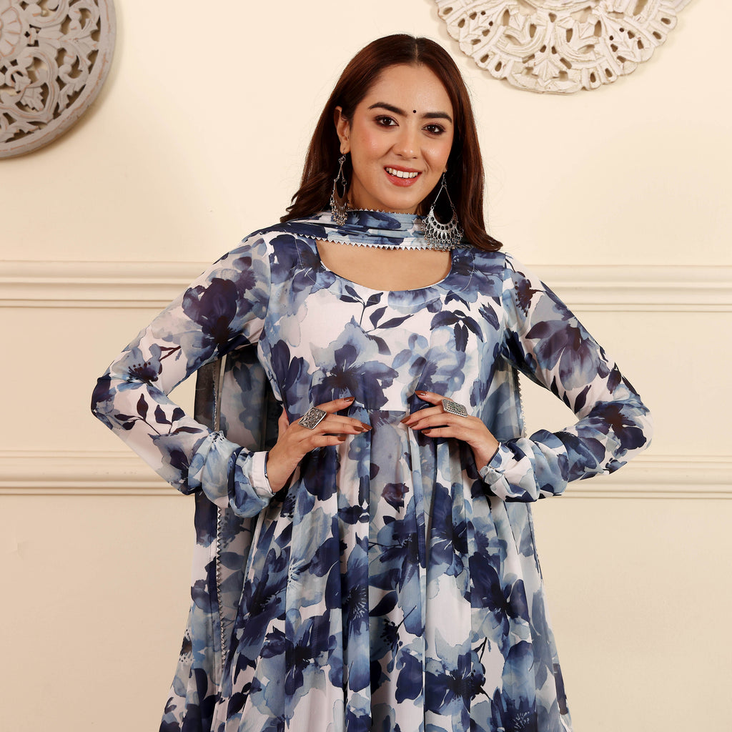 Yaanvi Georgette Set