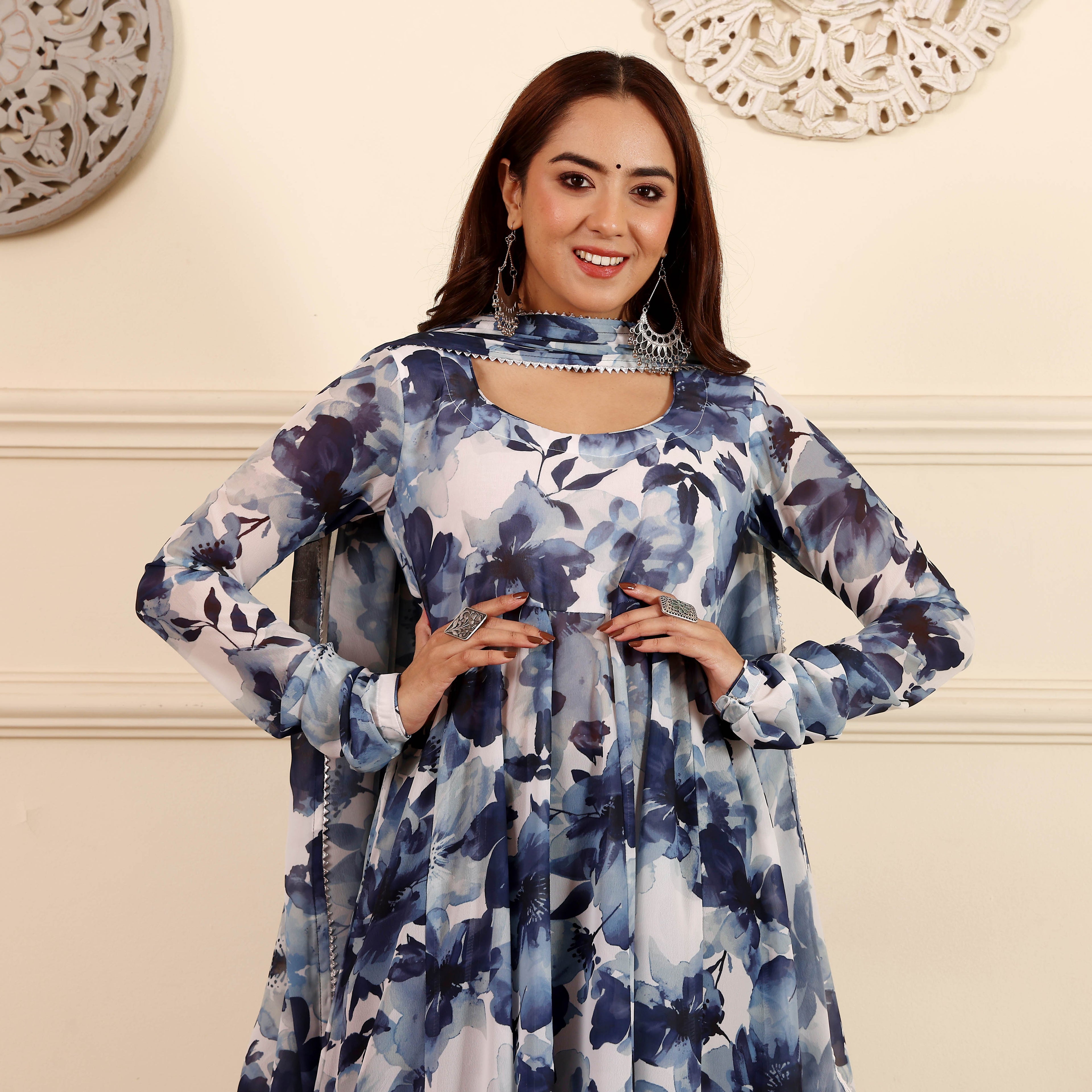 Yaanvi Georgette Set